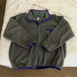 Grey Patagonia Quarter Snap Men's Large